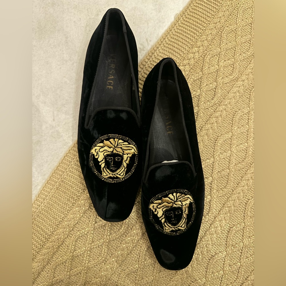 Versace loafers suede